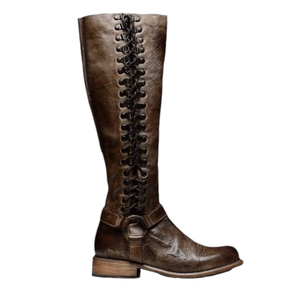 Bedstu Bed Stu Bed|Stu Burnley Cobbler Teak Brown Zipper Lace New Box Womens 10 - Picture 11 of 16